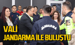 Vali Osman Hacıbektaşoğlu Jandarma ile buluştu