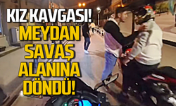 Kız kavgasında meydan savaş alanına döndü!