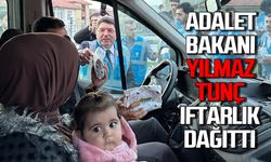 Adalet Bakanı  Yılmaz Tunç, Bartın'da iftarlık dağıttı!