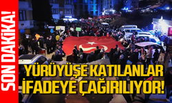 CHP'nin düzenlediği yürüyüşe katılanlar ifadeye çağırılıyor!