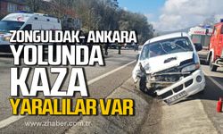 Zonguldak- Ankara yolunda kaza! Yaralılar var!