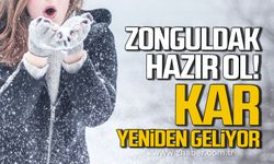 Meteoroloji uyardı! Zonguldak, Bartın ve Karabük'e kar geliyor!