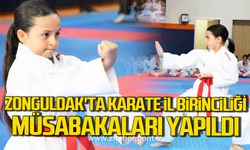 Zonguldak'ta karate il birinciliği müsabakaları yapıldı!