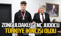 Zonguldaklı genç judocu Arda Küçükkaya Türkiye ikincisi oldu!