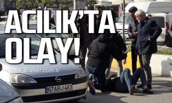Acılık'ta olay! Yayaya çarptı!