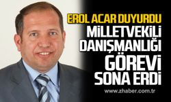 Erol Acar Milletvekili Danışmanlığı görevinin sona erdiğini duyurdu!