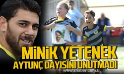Minik yetenek Mehmet Ali Sarı, Aytunç Topaloğlu’nu unutmadı!