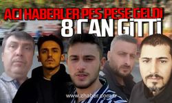 Sakarya'da peş peşe 7 ayrı kaza! 8 kişi hayatını kaybetti!