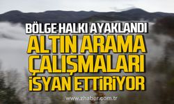 Bartın'da halk ayaklandı! Altın arama çalışmalarına tepki!