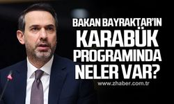 Alparslan Bayraktar'ın Karabük programında neler var?