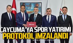 Çaycuma'ya spor yatırımı! Protokol imzalandı!