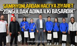 Curling şampiyonlarından İl Müdürü Halil Hacı’ya ziyaret!