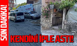 Polis olay yerinde: Evinde iple asılı halde bulundu!