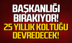 Zonguldak'ta 25 yıldır yürüttüğü başkanlığı bırakıyor: Veda günü!