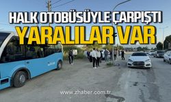 Düzce'de halk otobüsü ve otomobil çarpıştı! Yaralılar var!