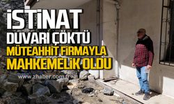 Kdz. Ereğli'de istinat duvarı çöktü! Apartman sakinleri müteahhit firmayla mahkemelik oldu!