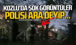 Kozlu'da şok görüntüler! Polisi ara deyip...