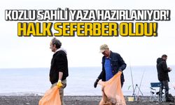 Kozlu Sahili yaza hazırlanıyor! İncivez sakinleri seferber oldu!