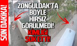 Zonguldak'ta böyle hırsız görülmedi: Hırsızın kimliği şok etti!
