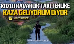 Kozlu Kavaklık'taki tehlike! Kaza geliyorum diyor!