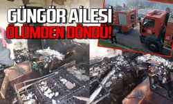 Güngör ailesi ölümden döndü: 2 katlı ev kül oldu!