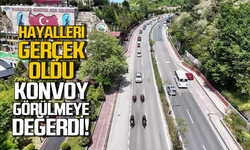 Asker oldular: Temsili asker uğurlama konvoyu duygulandırdı