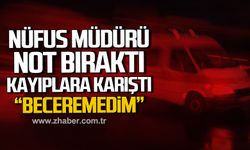 Kilimli'de nüfus müdürü not bırakıp kayıplara karıştı! "Beceremedim"