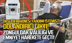 Oksijen Makinesi yardımı istemişti dolandırıcı çıktı! Zonguldak Valiliği ve Emniyet harekete geçti!