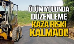Ölüm yolunda düzenleme! Kaza riski kalmadı!