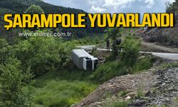 Kdz. Ereğli'de kamyonet şarampole yuvarlandı!