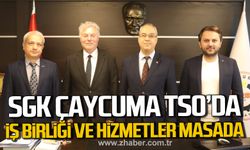 Çaycuma SGK'dan TSO'ya ziyaret! Güçlü iş birliği vurgulandı!