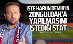 Harun Demir yeni stadyumu paylaştı! Zonguldak'ın önde gelenlerine mesaj gönderdi!