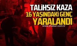 Çaycuma'da talihsiz kaza! 16 yaşındaki genç yaralandı!
