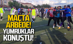 Amatör maçta arbede yaşandı: Yumruklar konuştu!