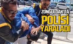 Zonguldak'ta polis memurunu yaraladı: Gözaltına alındı!