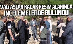 Selçuk Aslan Göktepe Köyü'nde kaçak kesim alanında incelemelerde bulundu!