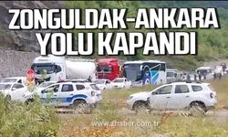 Şalterler indi! Zonguldak Ankara yolunda uzun kuyruk oluştu!