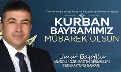 Umut Başoğlu'ndan Kurban Bayramı Mesajı