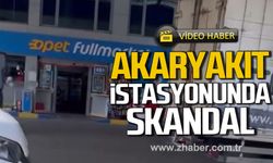 Zonguldak'ta akaryakıt istasyonunda skandal!