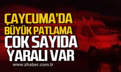 Çaycuma'da büyük patlama! Çok sayıda yaralı var
