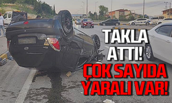 Karabük'te otomobil takla attı: Çok sayıda yaralı var!