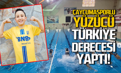 Çaycumaspor Yüzme Takımı Türkiye derecesi yaptı!