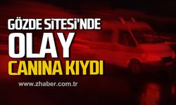 Gözde Sitesi'nde olay! Canına kıydı!