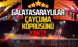 Galatasaray taraftarı Çaycuma Köprüsü’nü yaktı!