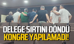 Kongrede delegeler sırtını döndü: Kongre ertelendi!