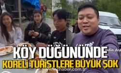 Bolu'da köy düğününde Koreli turistlere büyük şok!