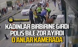Karabük’te kadınlar birbirine girdi! O anlar kamerada