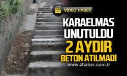 Karaelmas unutuldu! 2 aydır betonlanmadı!