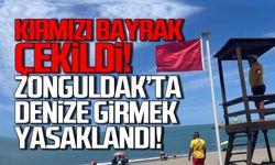 Kırmızı bayrak çekildi! Denize girmek yasaklandı!