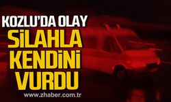 Kozlu'da olay! Silahla kendini vurdu!